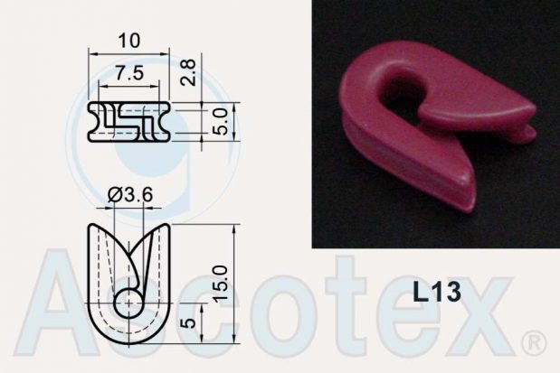 L13 Drawing Double Hook Ceramic Yarn Guide