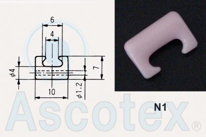 N1 Drawing Simple Hook Ceramic Yarn Guide