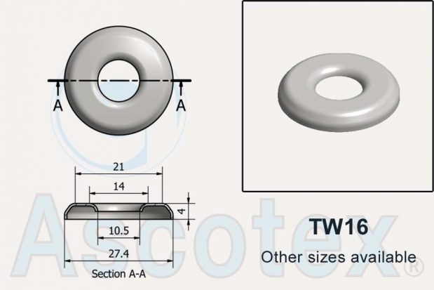 TW16 Metal Disc Drawing